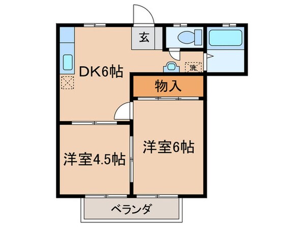 ハイツ福栄の物件間取画像